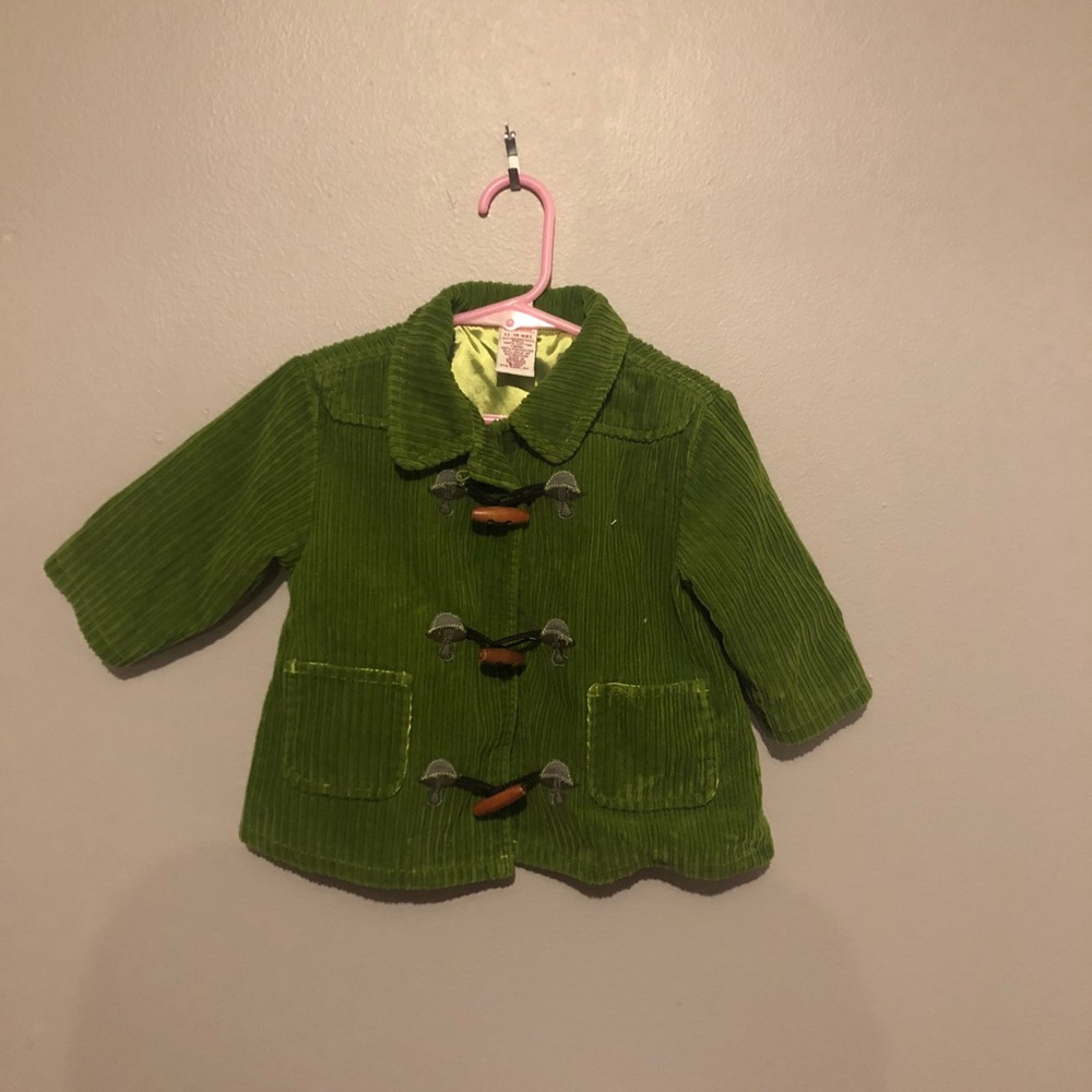 Gymboree Green Cordaroid Baby Jacket Sz 12/18 MO